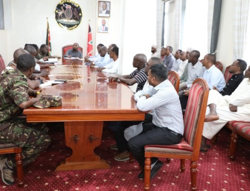 Mandera Stadium Site Handed Over as KDF, Contractor Pay Courtesy Call on Governor