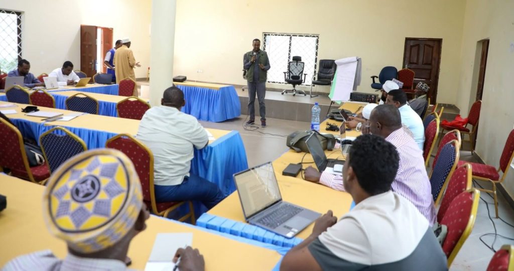 Participants from county departments and partners at the Participatory Scenario Planning workshop for El Niño preparedness in Mandera